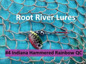 UltraViolet Ultra Violet UV Red Hook Hemalyke Beads Indiana Inline Spinner Trout Smallmouth Largemouth Bass Walleye Sauger Striped White stream river lake reservoir Glow Quick Change Bucktails Barbless